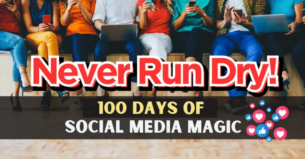 100 Days of Engaging Social Media Post Ideas savemoreforyoucom 100 Days of Engaging Social Media Post Ideas
